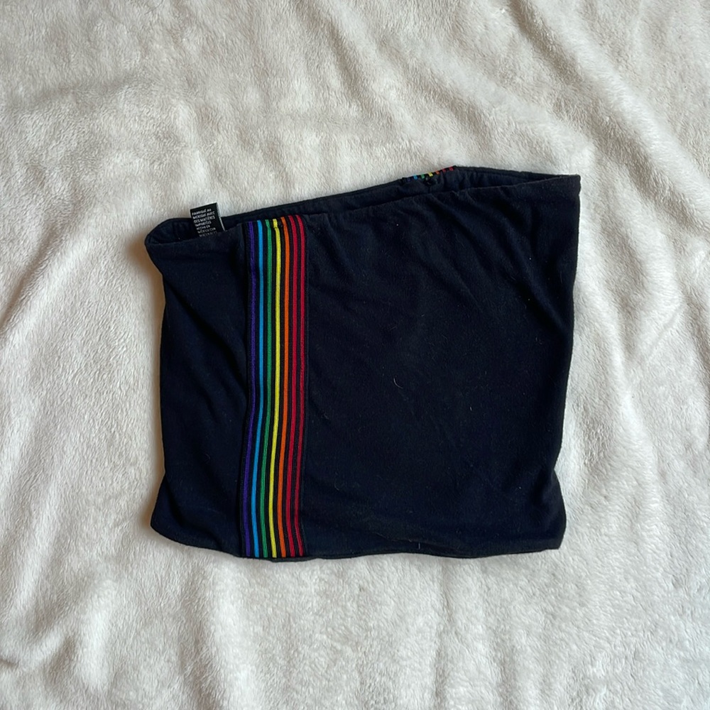 Forever 21 Black Rainbow Tube Top